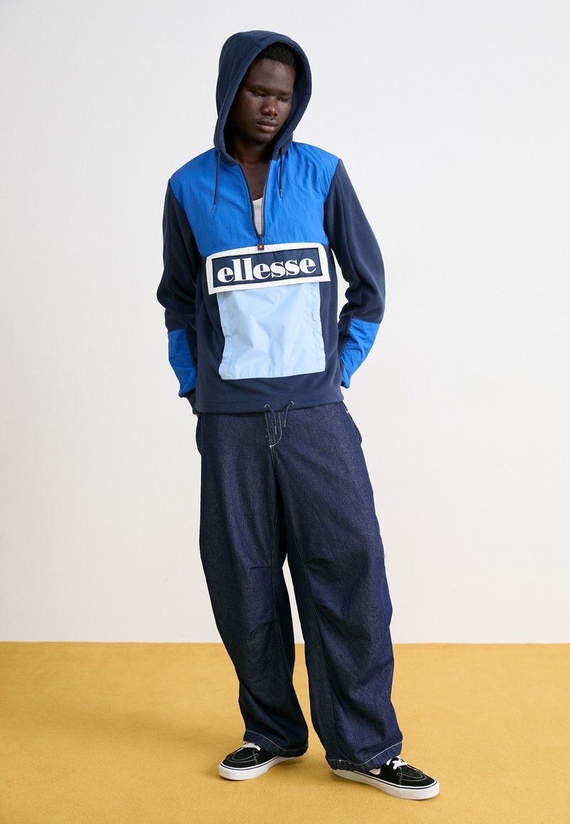 Sweat à Capuche Femme ELLESSE Bleu - Fermeture Intégrale, UK 12, Occasion Très Bon état
