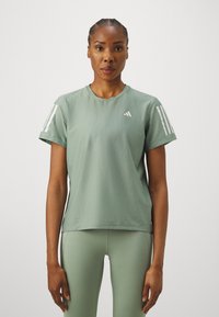 adidas Performance TEE - Športne majice - silver green