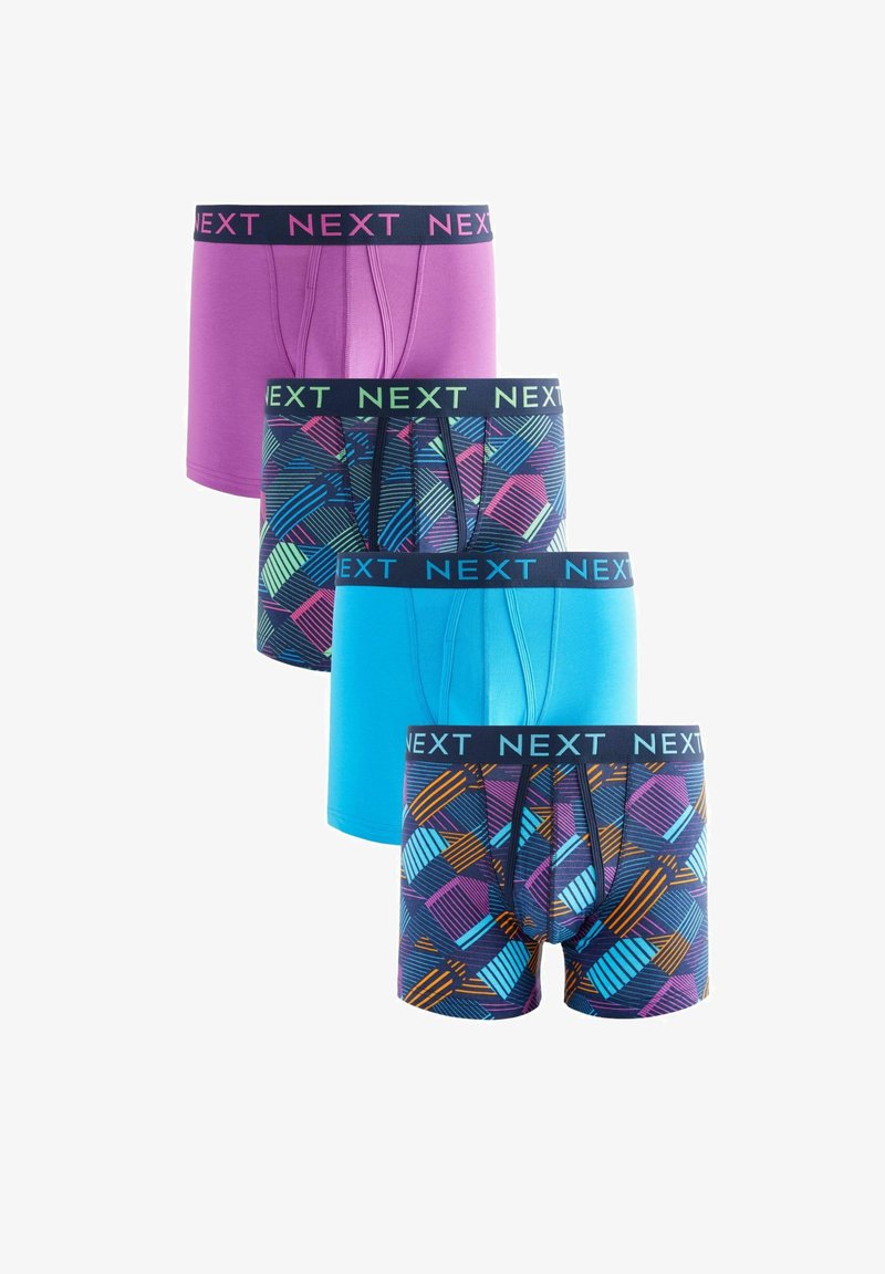 Next 4 PACK - Chiloți boxer - blue purple geometric