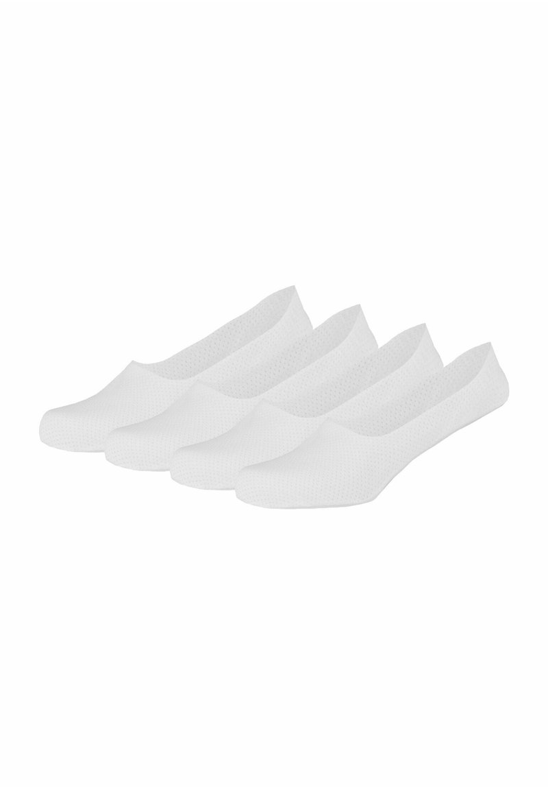 s.Oliver UNIFARBEN 4ER PACK - Füßlinge - white