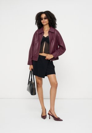 Even&Odd by Zalando, Μπουφάν από συνθετικό δέρμα - bordeaux