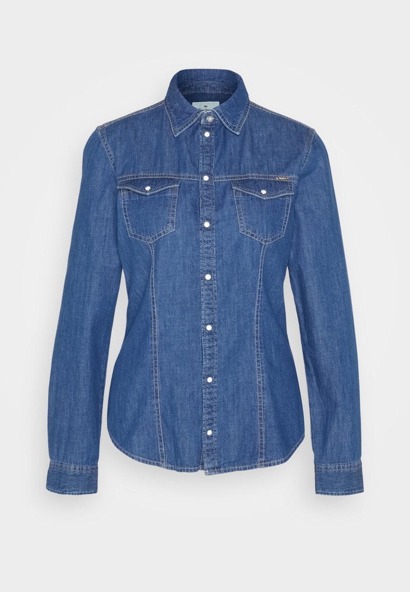 Pepe Jeans Overhemdblouse blauw denim/bluedenim Pepe Jeans Overhemdblouse blauw denim/bluedenim