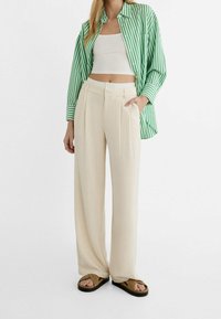 Stradivarius Pantalon classique - stone