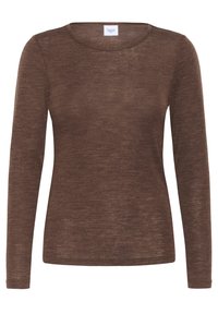 GARIMASZ WOOL - Maglietta a manica lunga - fondue fudge melange