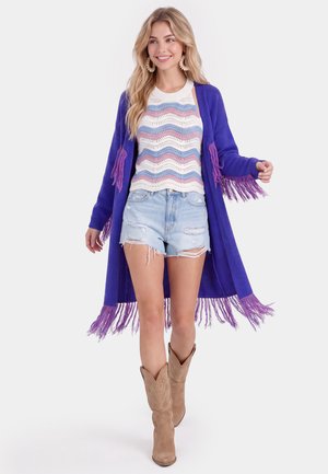 IZIA, IZIA CARDIGAN - Cardigan - blue pink