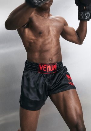 Venum CLASSIC MUAY THAI SHORT UNISEX - Sport rövidnadrágok - black/red