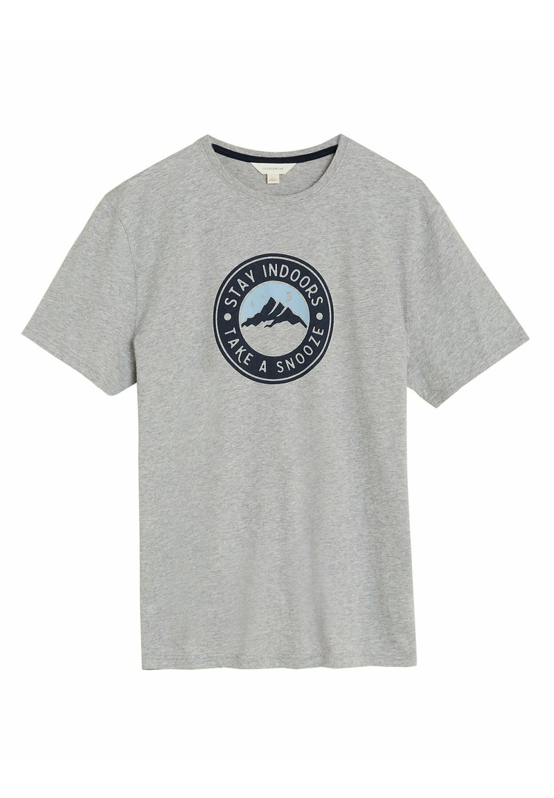 Marks & Spencer PURE GRAPHIC LOUNGEWEAR Nachtwäsche Shirt grey mix