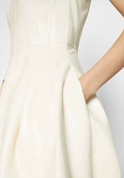 Philosophy di Lorenzo Serafini COATED DRESS - Cocktailkjole / festkjole - ivory