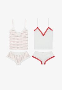 Non sélectionné, white/red