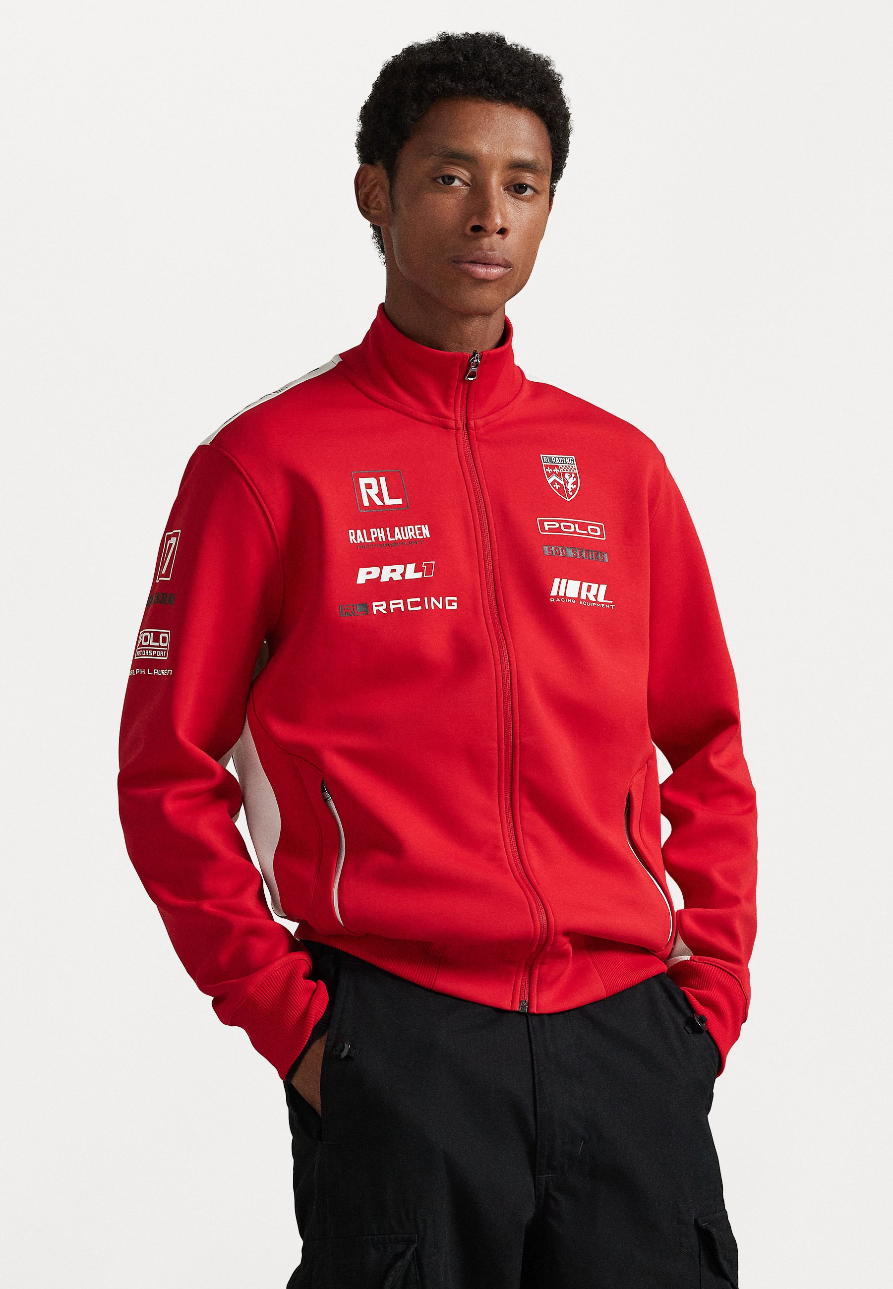 Polo Ralph Lauren STRETCH DOUBLE-KNIT GRAPHIC TRACK JACKET - Zip