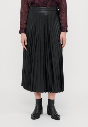 VMBELLAHOLLY COATED SKIRT  - Faltenrock - black