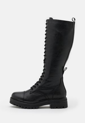Bottes à lacets - black