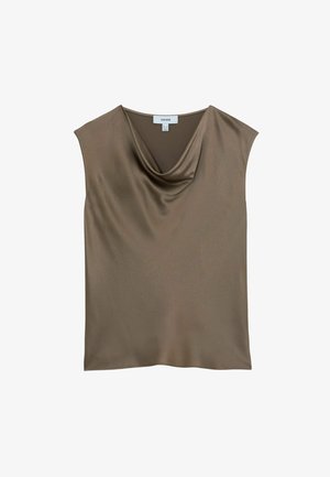 Reiss, Bluse - taupe brown