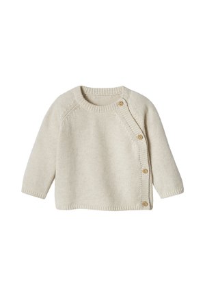 Cardigan - beige meliert