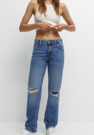 Jean droit - blue denim