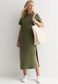 New Look SPLIT HEM MIDAXI - Maxiklänning - khaki
