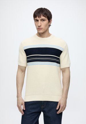 GANT, C NECK - T-Shirt print - cream