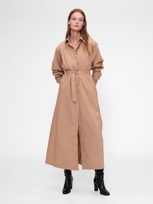 GAPSTUDIO POPLIN BELTED MAXI SHIRTDRESS - Rochie tip cămașă - tannery brown