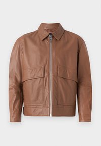 MELANCHI - Nahkatakki - medium brown