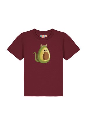 AVOCATO - T-shirt imprimé - burgundy