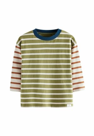 STRIPE REGULAR FIT - Hosszú ujjú felső - green