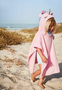 Next TOWELLING PONCHO - Köpeny - pink unicorn