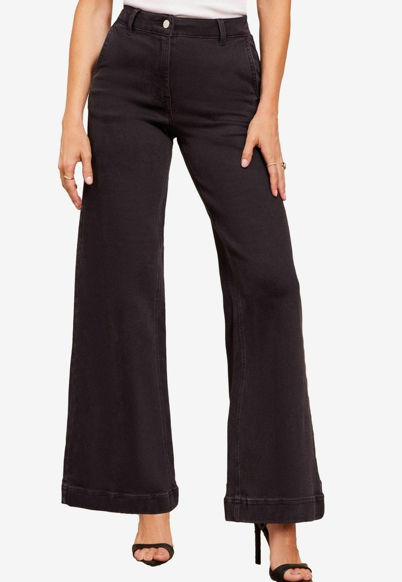Friends Like These WIDE  - Flared Jeans - black