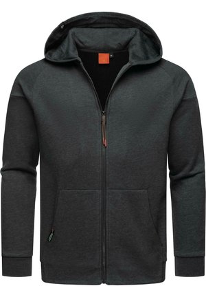 ZENWAY - Cipzáras pulóver - dark grey