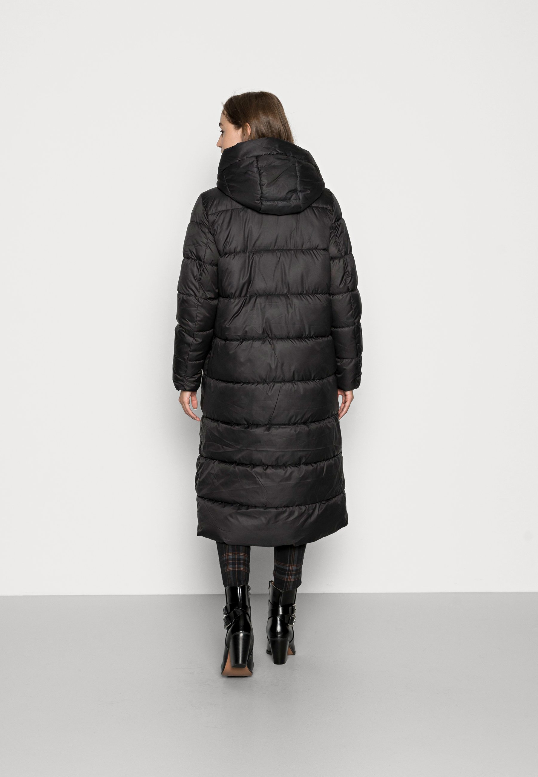 only quilted longline padded jacket