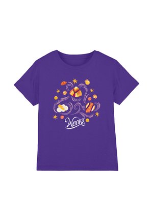 Warner Brothers, WILLY WONKA AND THE CHOCOLATE FACTORY/CANDY UNISEX - Print T-shirt - purple
