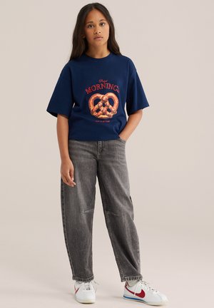 WE Fashion, WE FASHION - Tričko s potlačou - dark blue