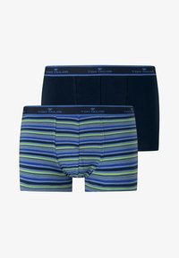 Unselected, black aral blue stripe
