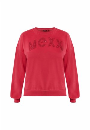 Czerwona bluza z długim rękawem, ze ściągaczami na rękawach i dekolcie. Z przodu znajduje się tekst „MCXX” w wypukłym haftowanym wzorze.