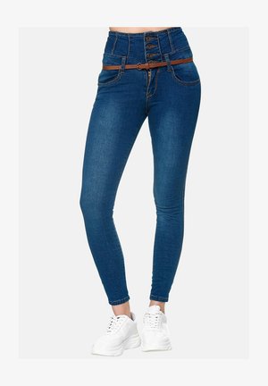 Elara, HIGHWAIST - Jeans Skinny Fit - blau