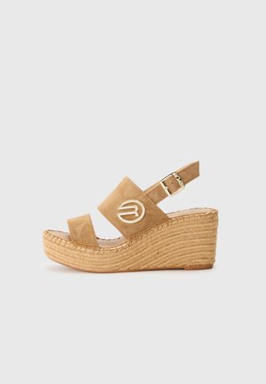 SUSAN - Platform sandals - beige