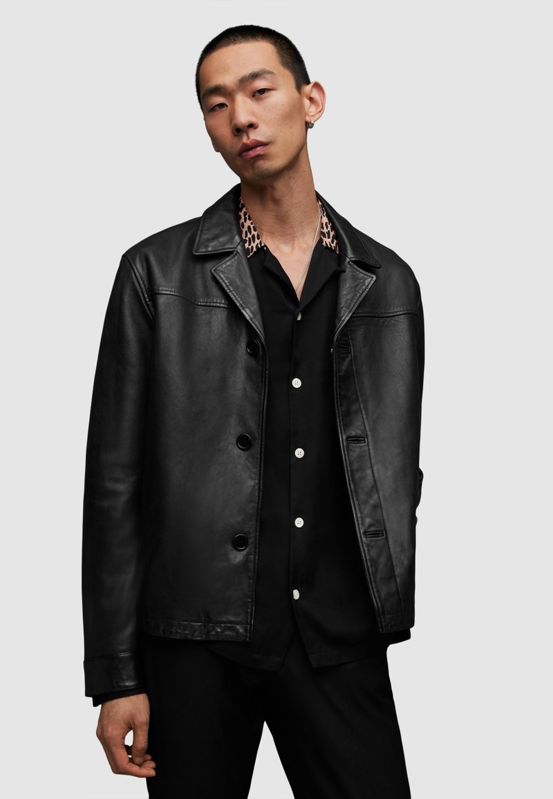 Veste En Cuir All Saints - Taille 10 - Couleur Marron - Style Casual