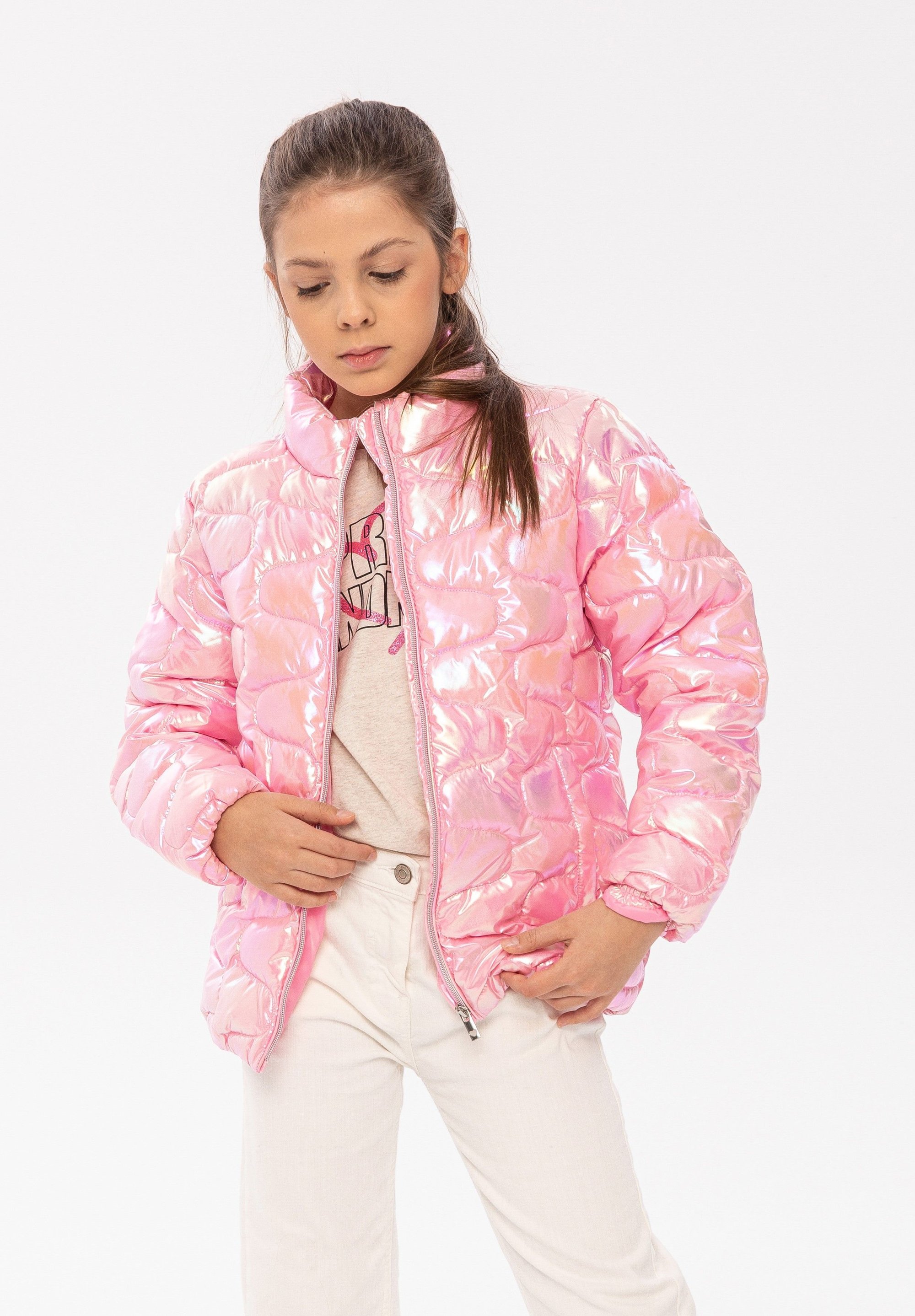 MINOTI SHINY PUFFER - Light jacket - light pink - Zalando.ie