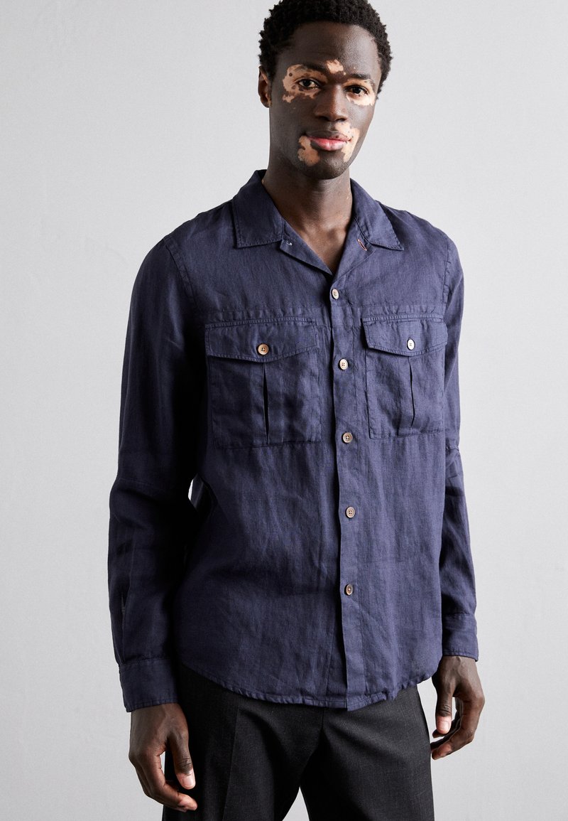 PS Paul Smith MENS L/S CASUAL FIT UTILITY - Marškiniai - blues