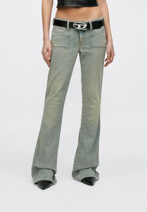 HUSH - Kavbojke na trapez - blue denim