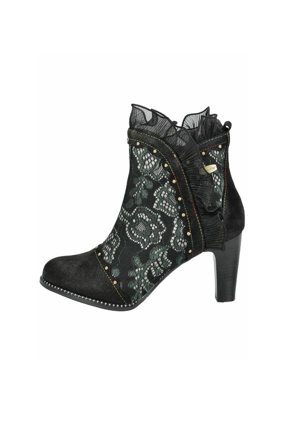 High Heel Stiefelette - kaki