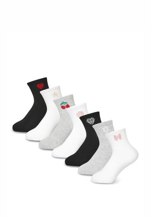 PACK 7 CON RICAMI EFFETTO LUCCICANTE - Calze - multicolor