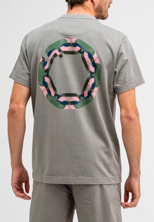 BOB TEE - Print T-shirt - lt seal grey