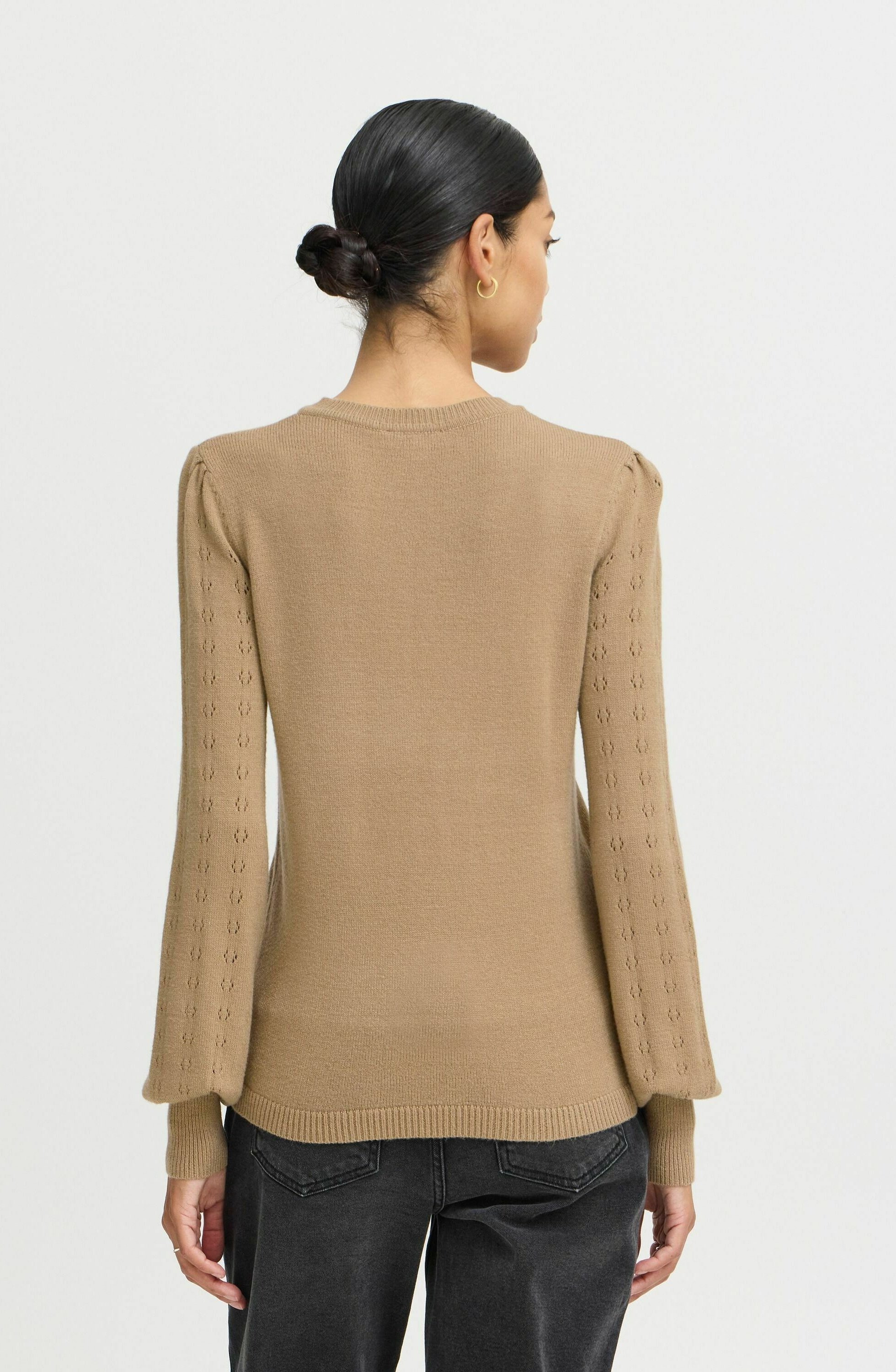 売れ筋商品|||ビーヤング ニット&セーター レディース アウター BYNONINA POINTELLE JUMPER - Jumper - sepia tint melange b.young by Zalando BYNONINA POINTELLE JUMPER - Jumper