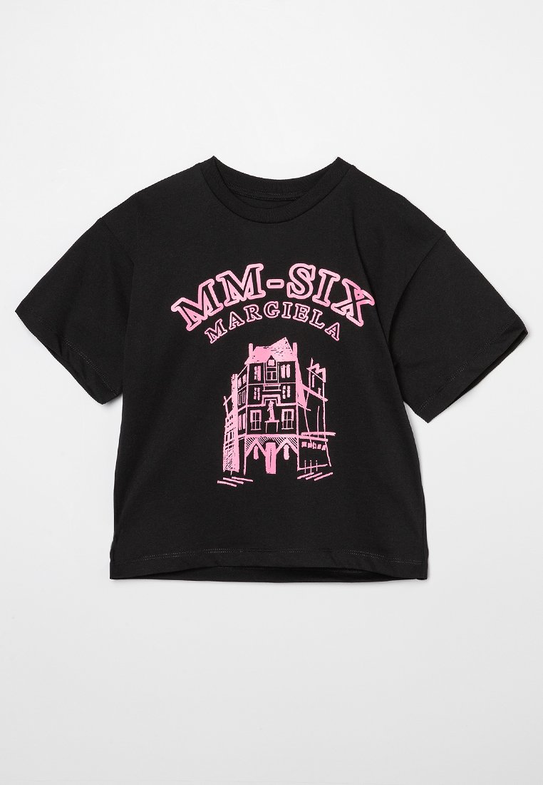 MM6 Maison Margiela T-shirt print zwart