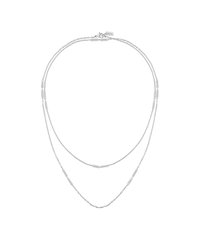 WITH STATIONS LOGO AND CRYSTALS - Collier - silver coloured