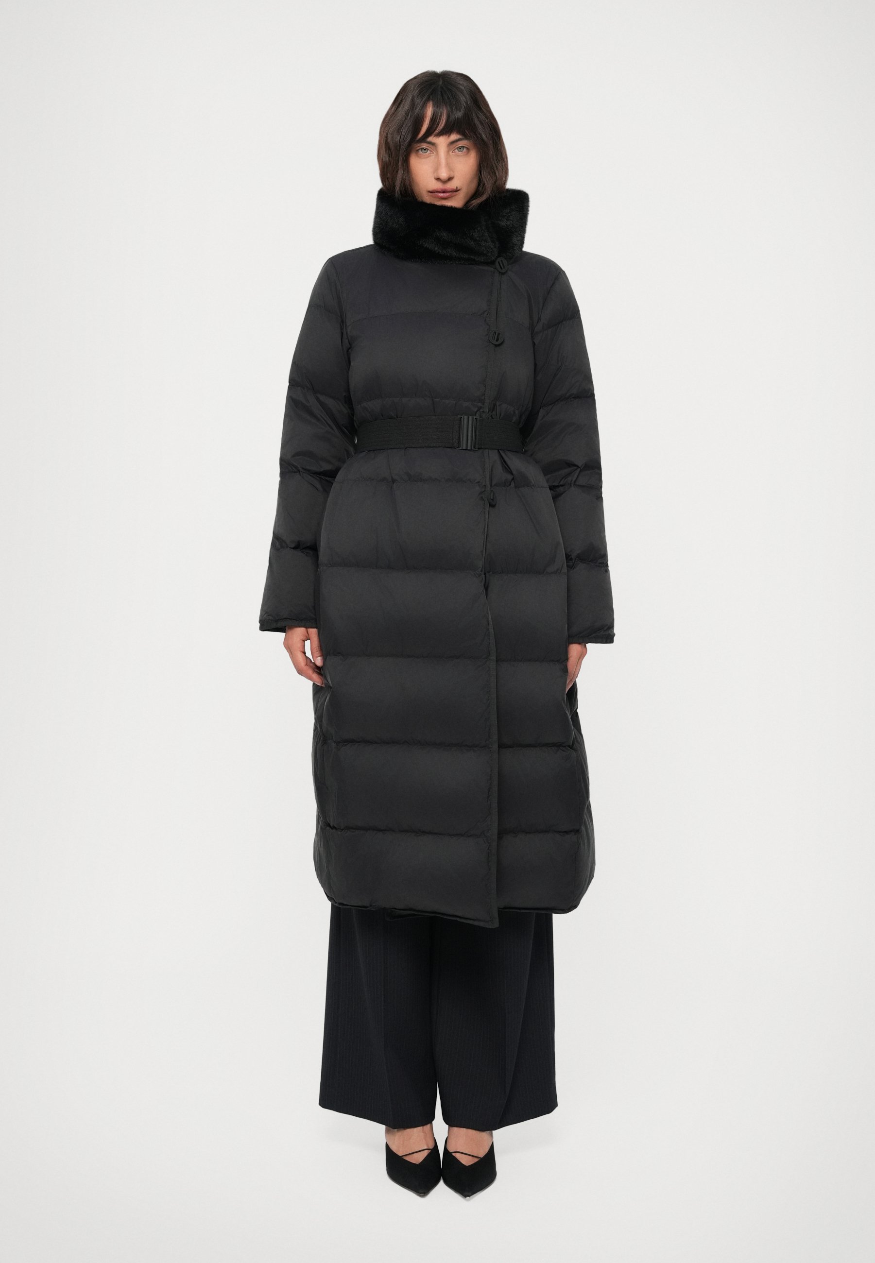Marimekko SUOJA LINSSI - Down coat - black/grey/black - Zalando.co.uk