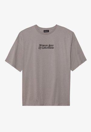 Even&Odd T-shirts med print - grey