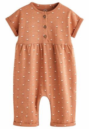 SHORT SLEEVE REGULAR FIT - Overall / Jumpsuit - rust brown floral