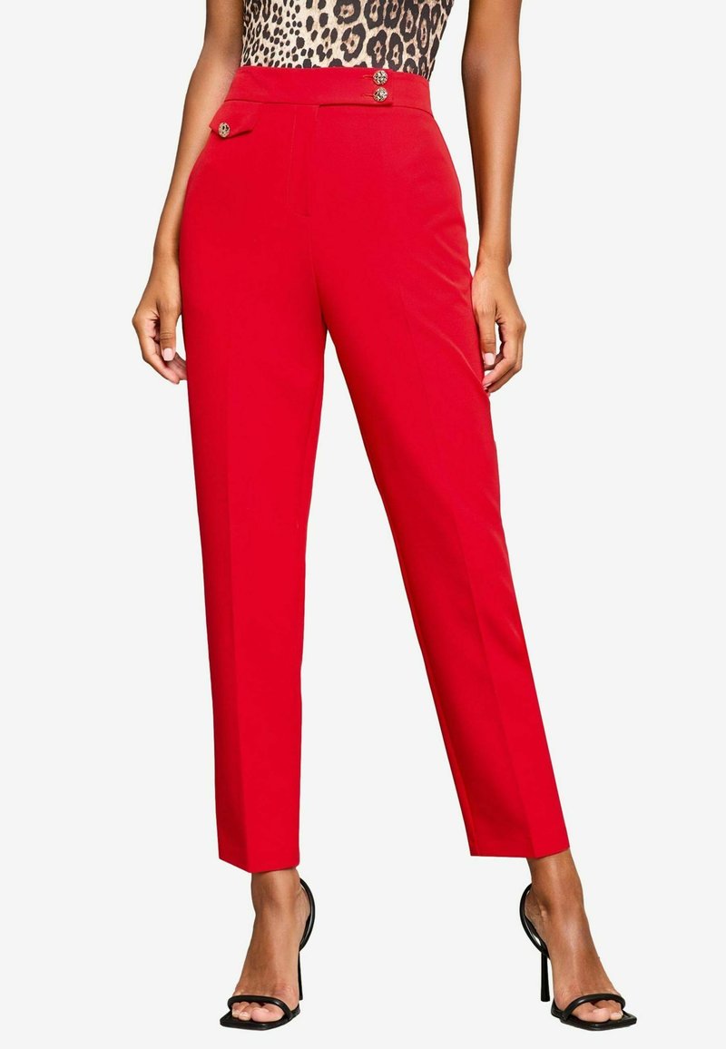 Lipsy POCKET DETAIL TAPERED - REGULAR FIT - Auduma bikses - red