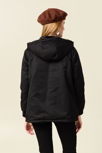 BONOBO Jeans GERADER KAPUZEN - Vinterjacka - noir